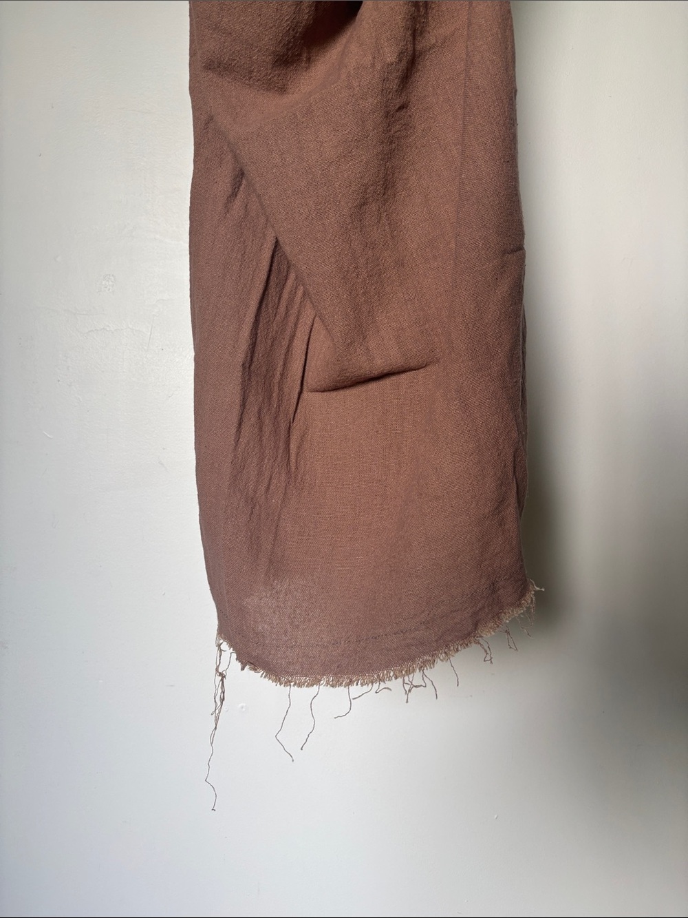 Vintage Cotton Gauze Brown Mini Halter or Tube Dress - Picture 3 of 11